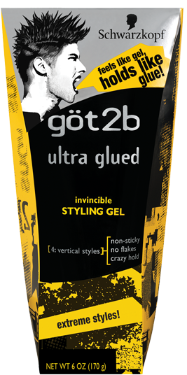 GOT2B GEL [ULTRA GLUED/BLACK] 6 OZ