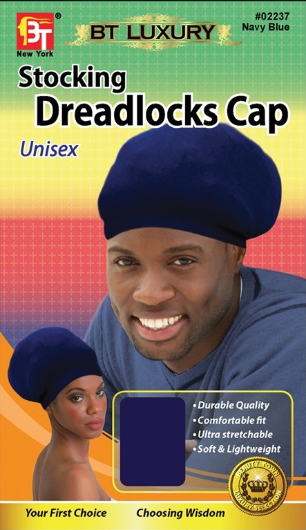 STOCKING DREADLOCKS CAP UNISEX-NAVY BLUE 