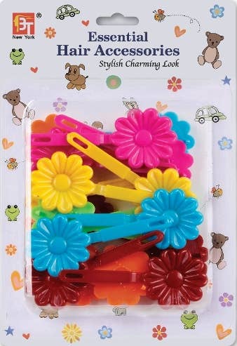 BARRETTES DAISY<BR>DARK ASSORTED 